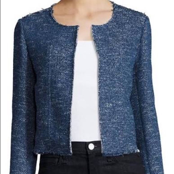 Theory Ualana Tweed Open Blazer - Picture 1 of 5